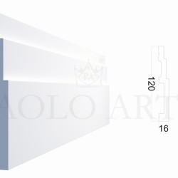 Плинтус универсальный Paolo Arte Konture Kr348U