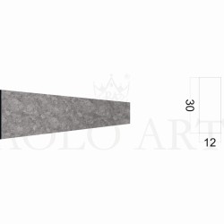 Молдинг рейка Paolo Arte Konture Kr124M-12/2,7