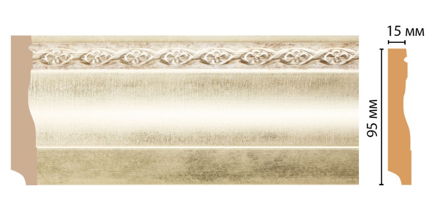Плинтус напольный DECOMASTER 153-937 ДМ (95*12*2400 мм)